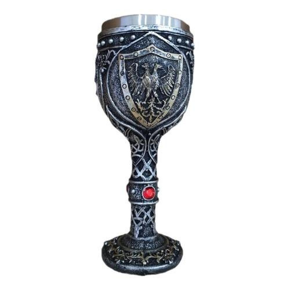 Copa 3D resina acero escudos casas sigil GOT