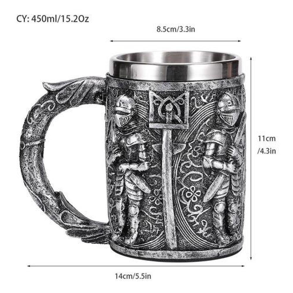 Tazón 3D resina armaduras de caballero