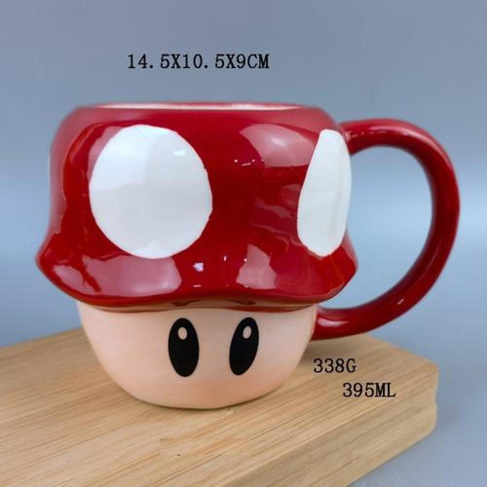Tazon Taza 3d Hongo Toad rojo Super Mario Bross