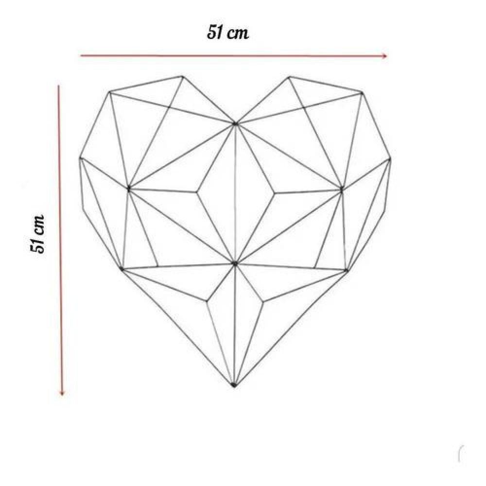 Marco para foto forma corazon rejilla metálica fotos