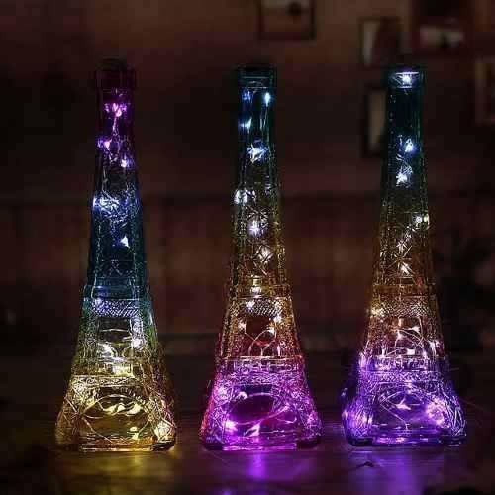 Luces Micro Led Hada Pilas 20 Corcho Candy Bar Blanca Calida