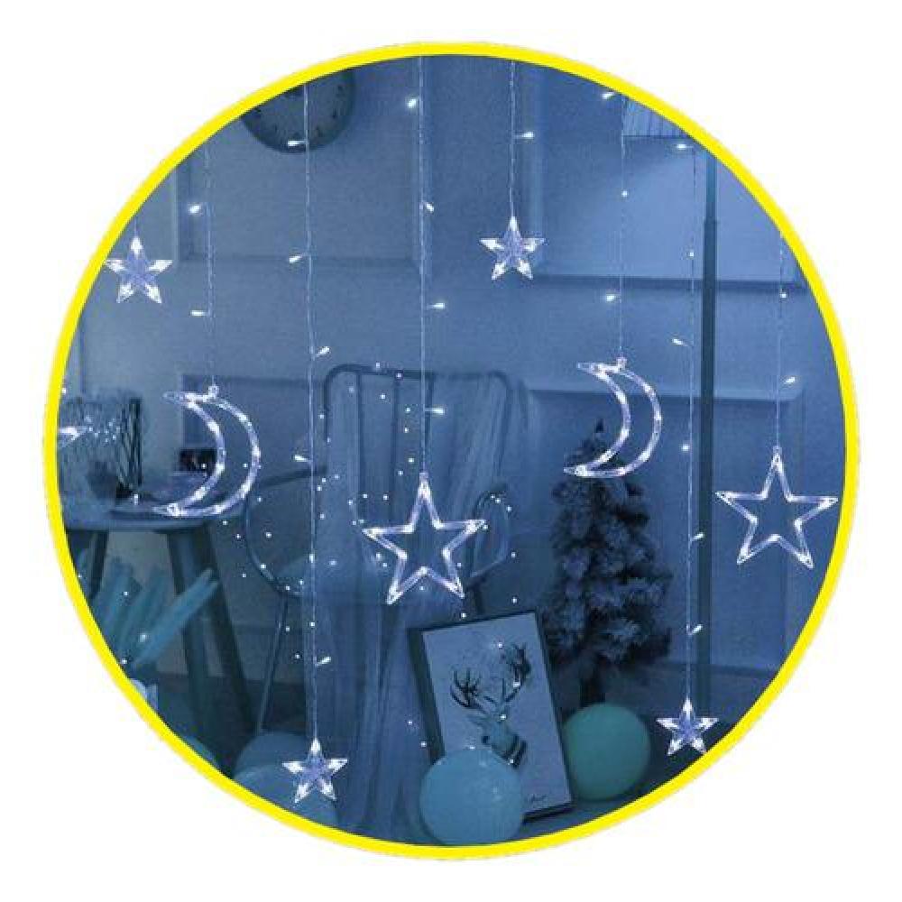 Cortina led cascada estrellas Luna Fairy lights