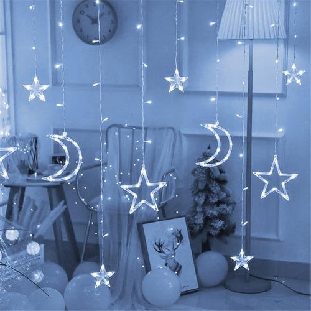 Cortina led cascada estrellas Luna Fairy lights