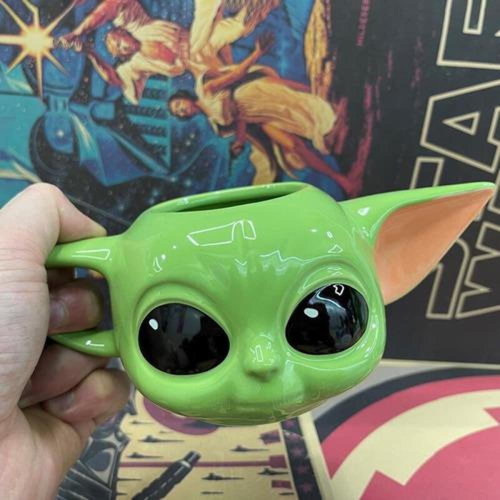 Tazón Taza ceramica 3D Baby Yoda Mandalorian