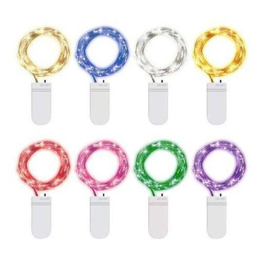 Luces Micro Led Hadas Pilas 2 Metros Colores Pilas Incluidas