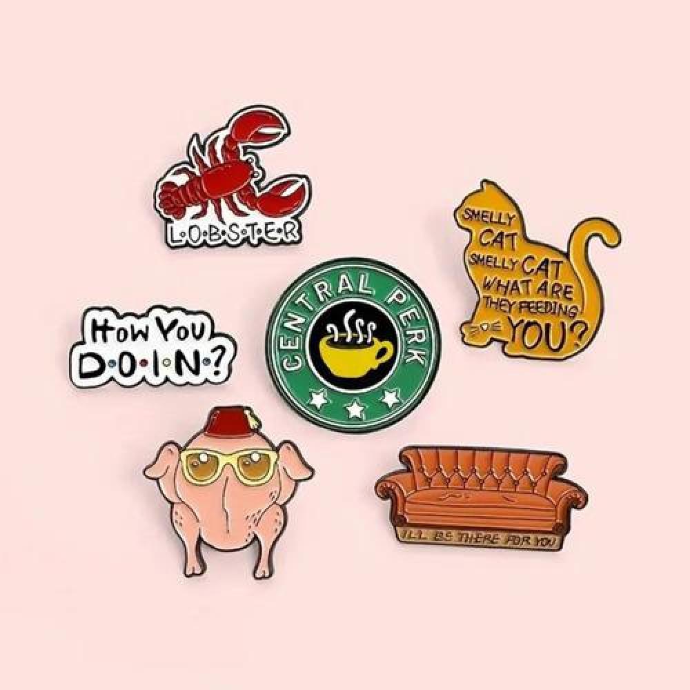 set pines broches serie Friends TV Show