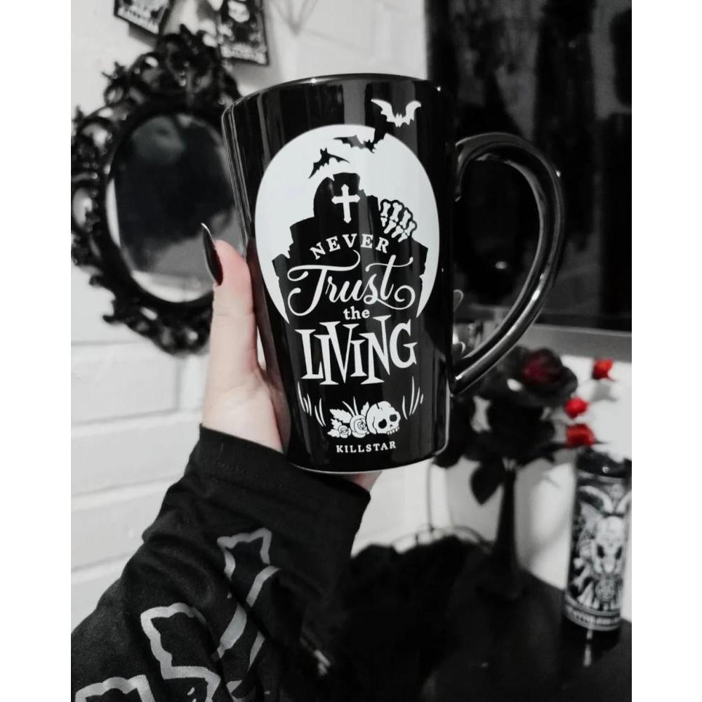 Tazón taza cerámica "Never Trust The Living" Kill gothic