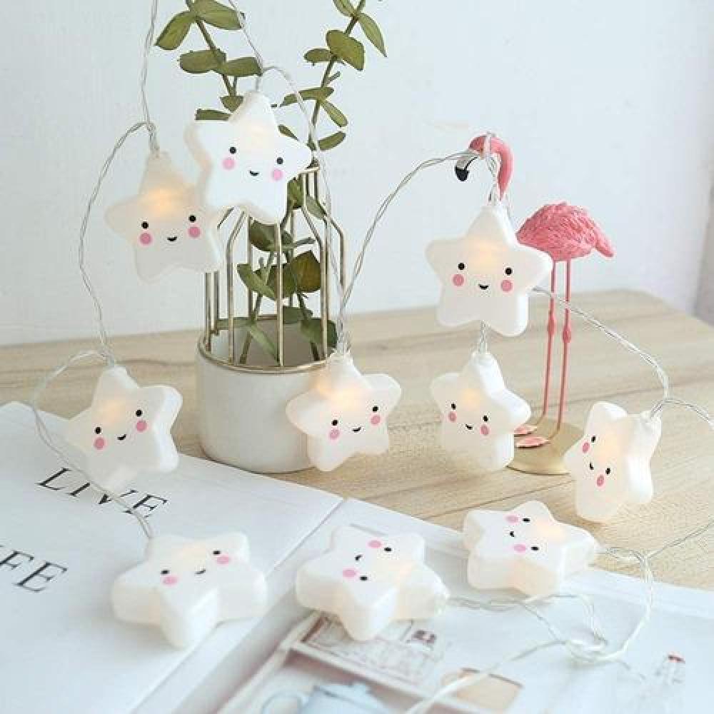 Guirnalda De Luces Led Estrellitas Estrellas Kawaii