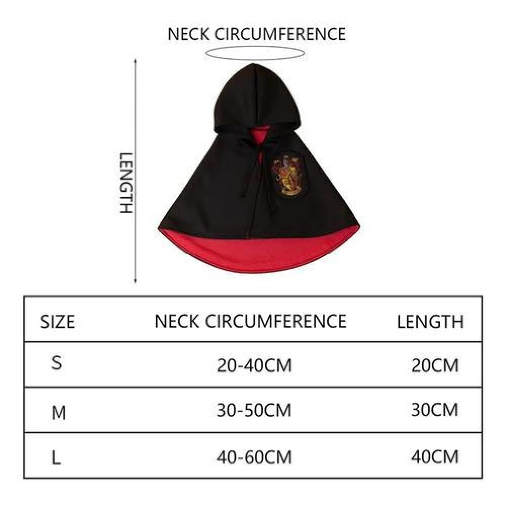 Capa cosplay para mascotas Harry Potter