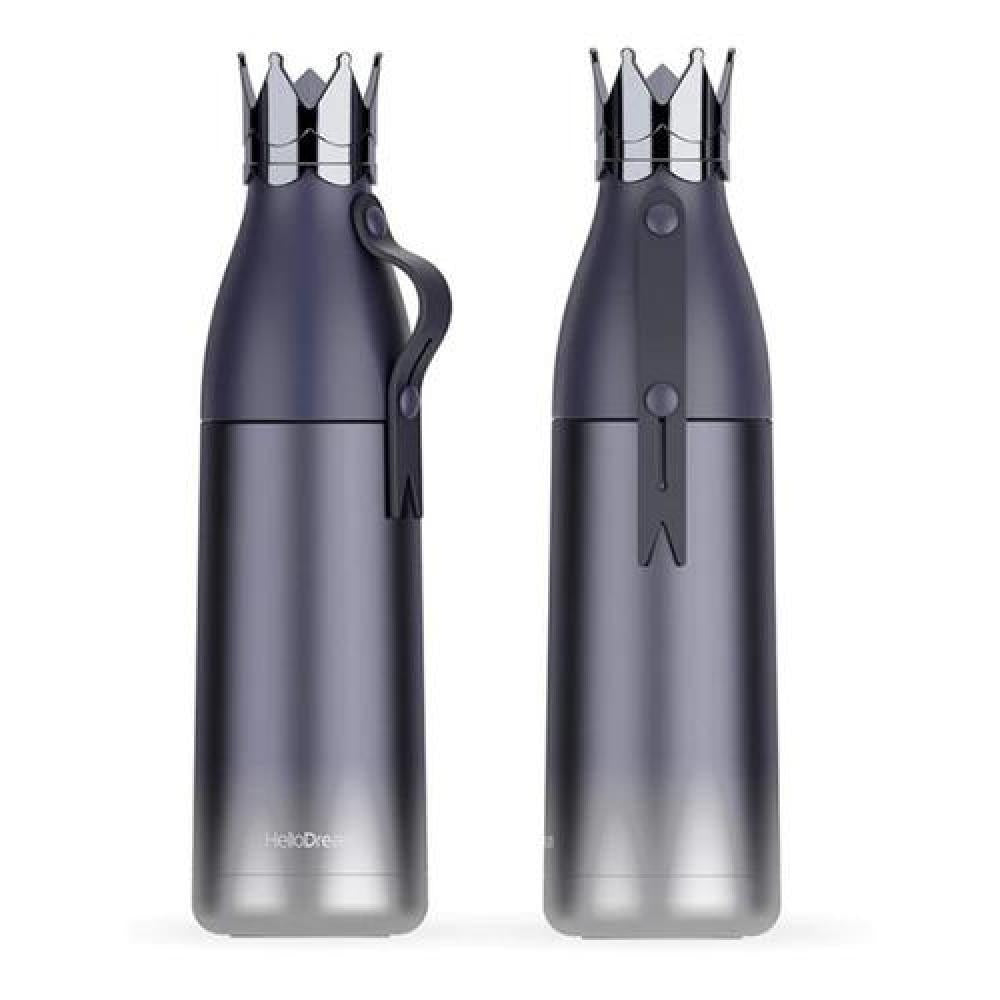 Botella Termo Acero Inoxidable C/vaso Forma De Corona Reina
