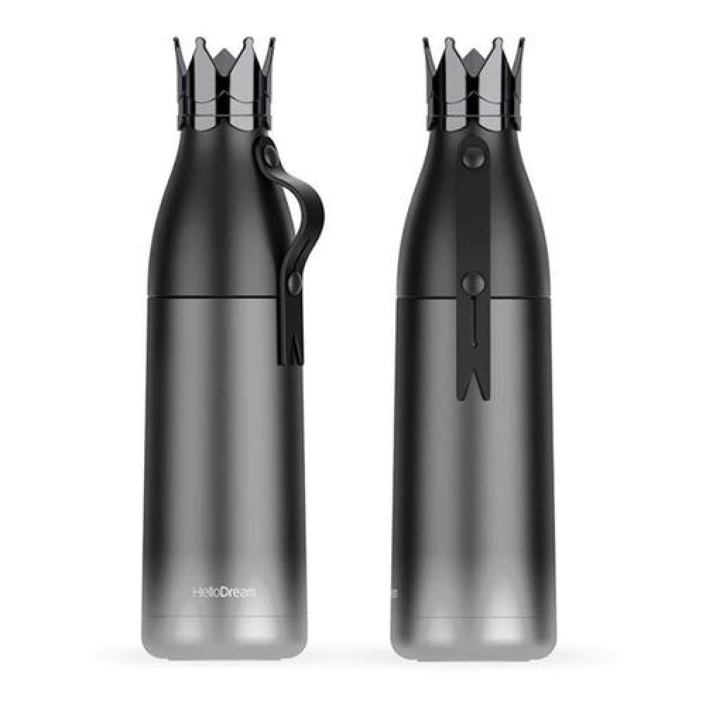 Botella Termo Acero Inoxidable C/vaso Forma De Corona Reina