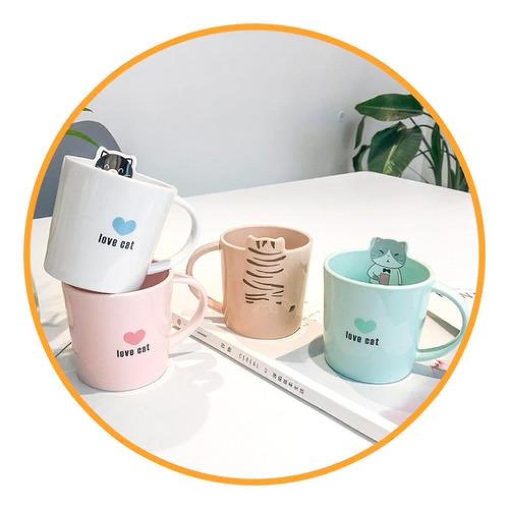 Taza cerámica Gatito Love Cat kawaii