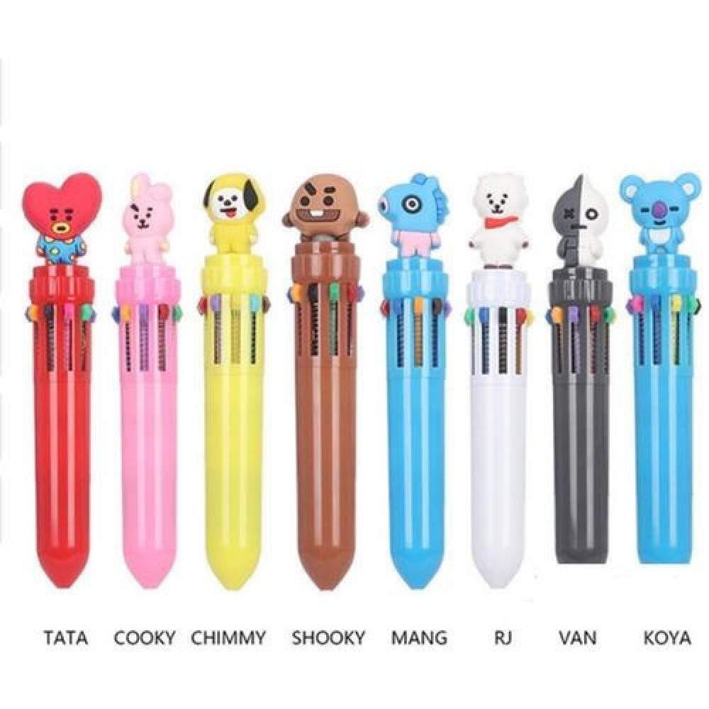 Lapiz 3D Bt21 BTS incluye 10 colores