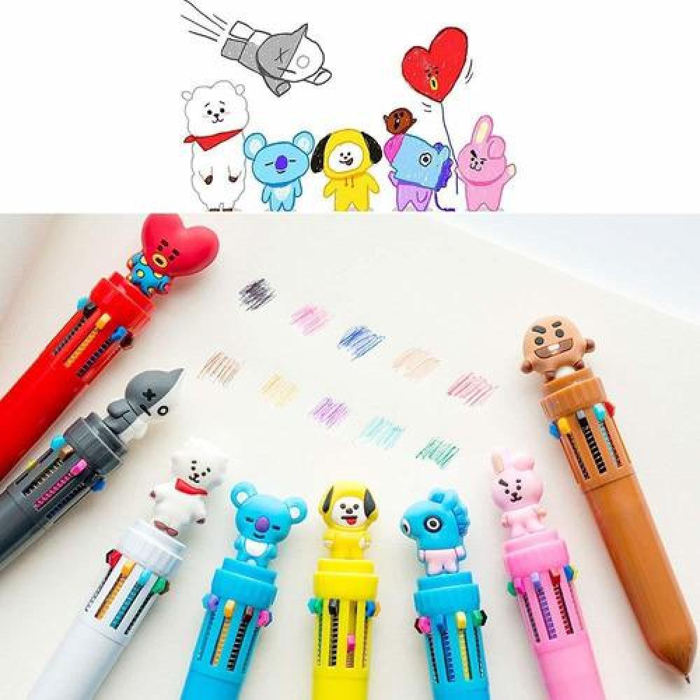 Lapiz 3D Bt21 BTS incluye 10 colores