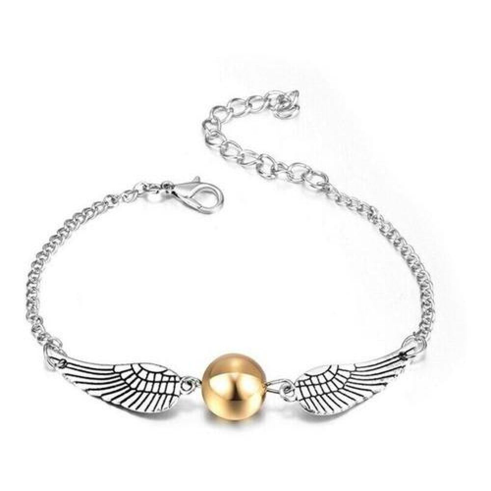 Set Golden Snitch Quidditch Collar + Pulsera Harry Potter