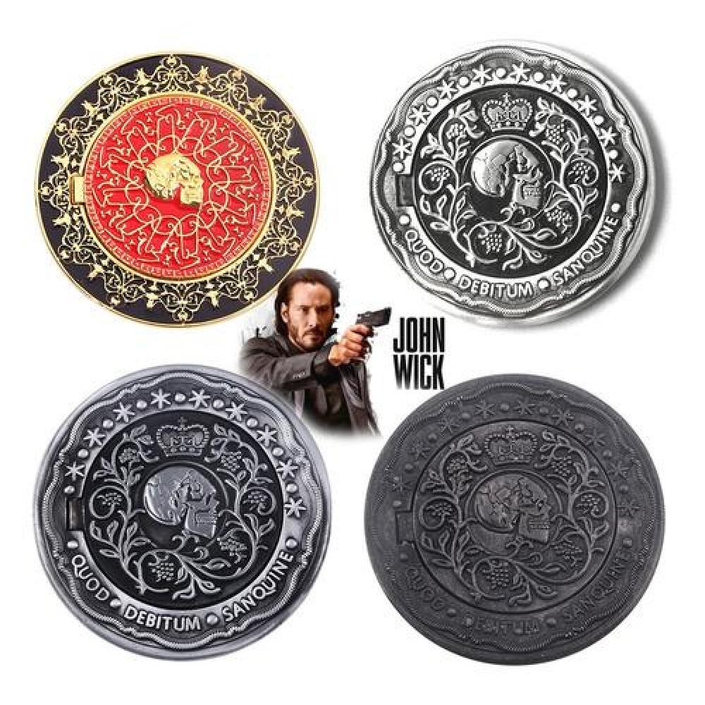 Moneda Coleccion John Wick pagaré pacto De Sangre. Cosplay