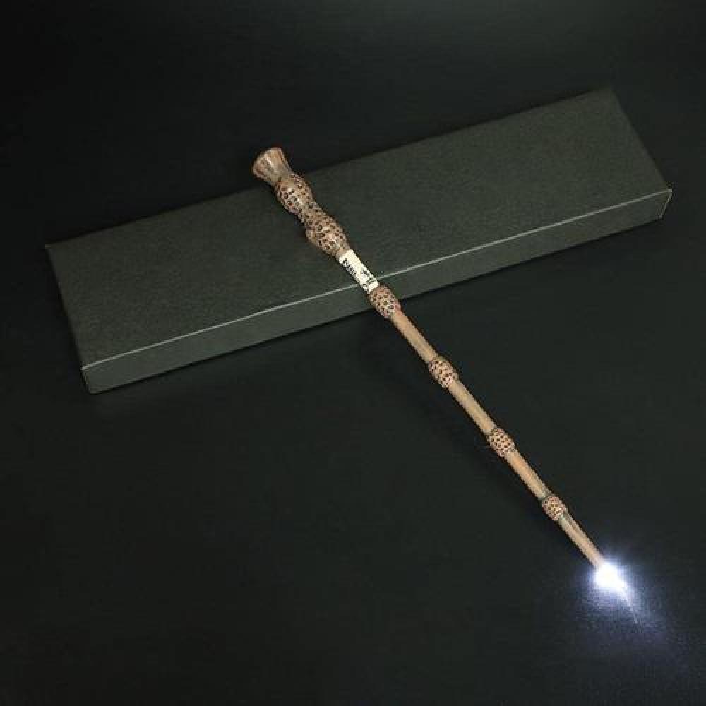 Varita Luz Dumbledore Harry Potter Con Led 35 Cm Resina