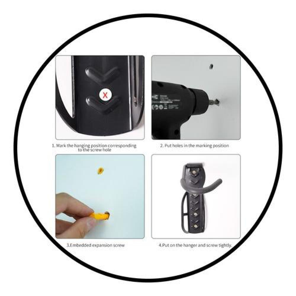 Soporte muralla Porta Bicicleta o scooter gancho colgador