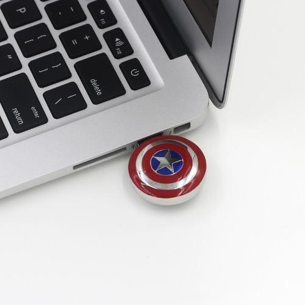 Usb Pendrive 16 Gb Escudo Capitan America Avengers