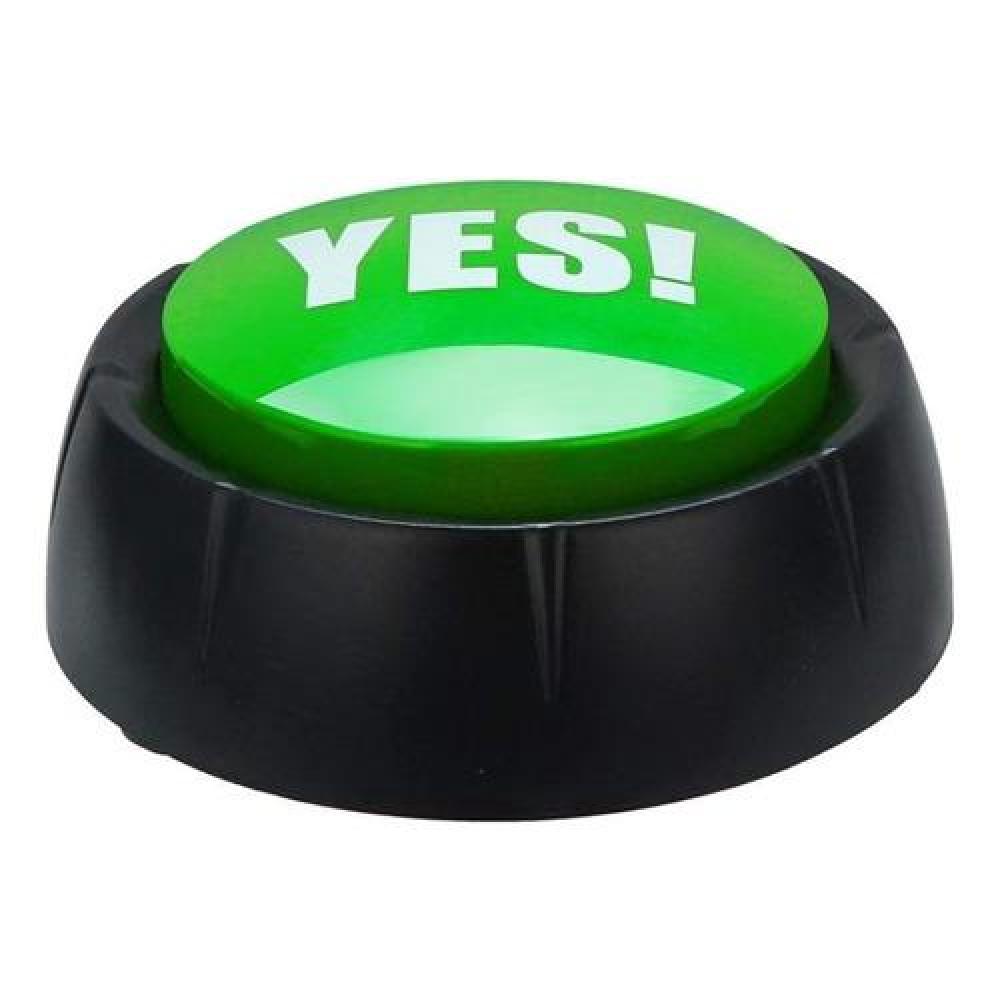Botón entretenido ¡YES! con sonido "el gran boton verde"
