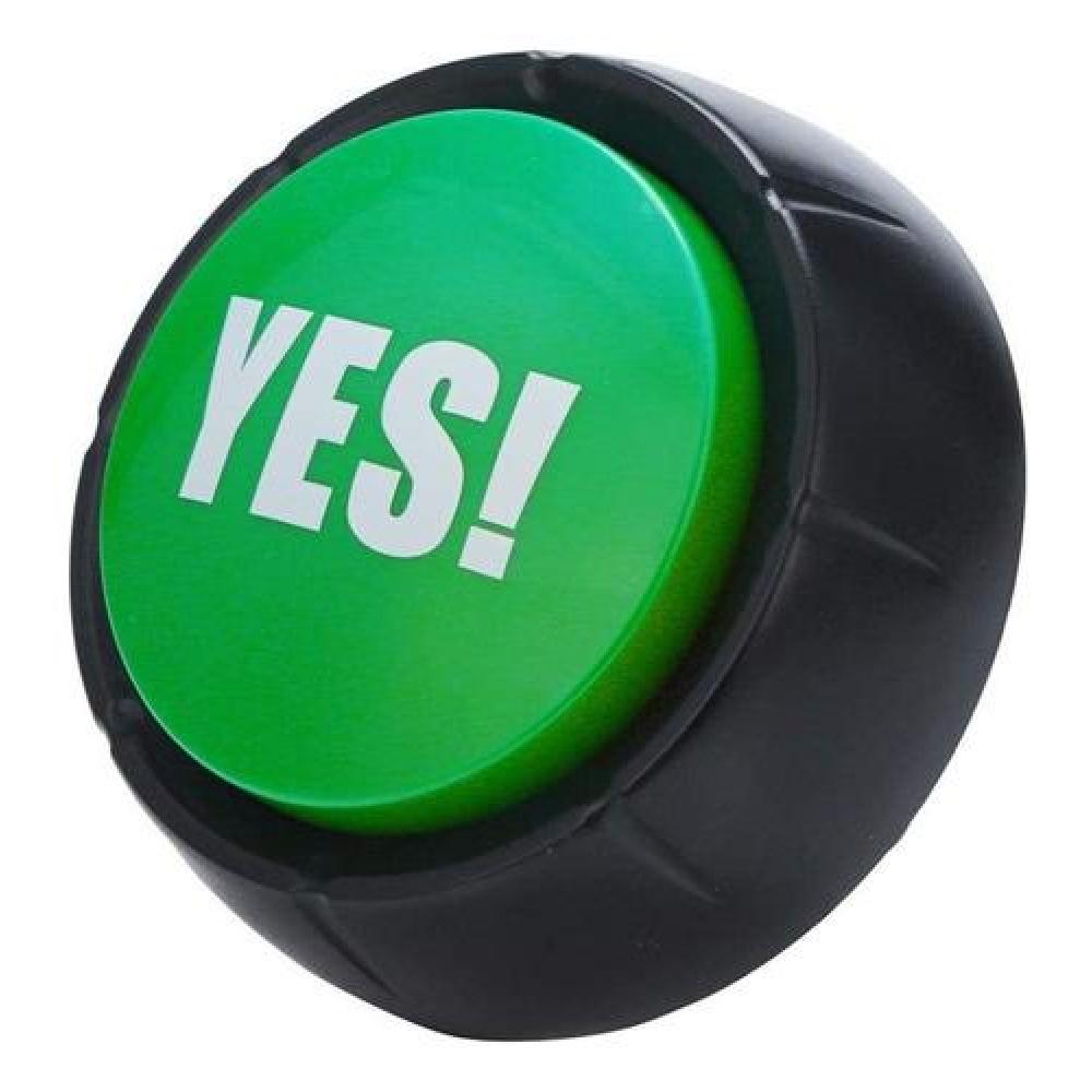 Botón entretenido ¡YES! con sonido "el gran boton verde"