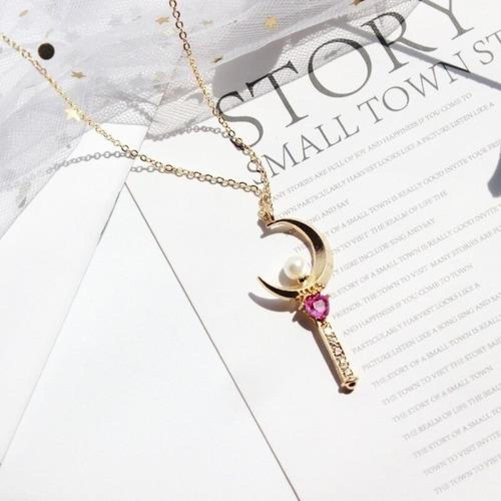 Collar Sailor moon Cetro Lunar (Moon Stick)