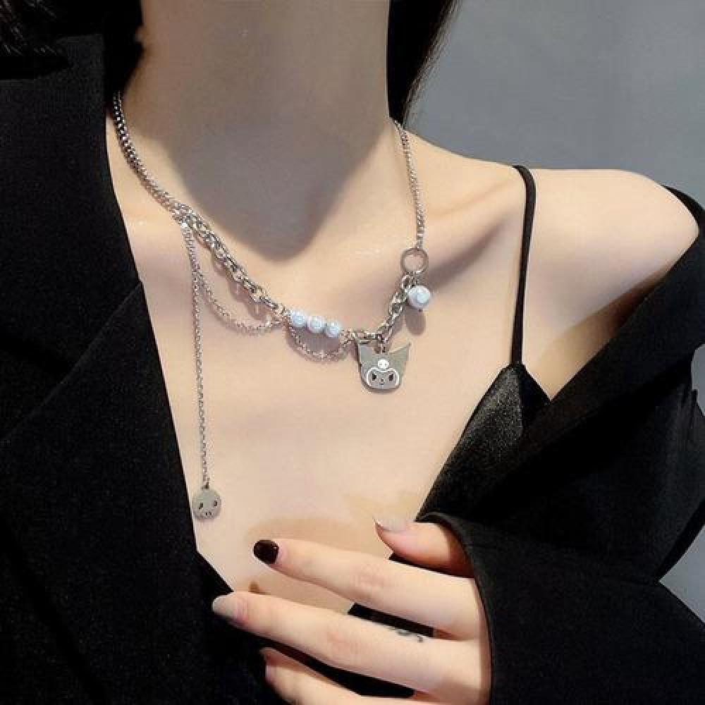 Collar Kuromi dije perlas Kawaii anime my melody