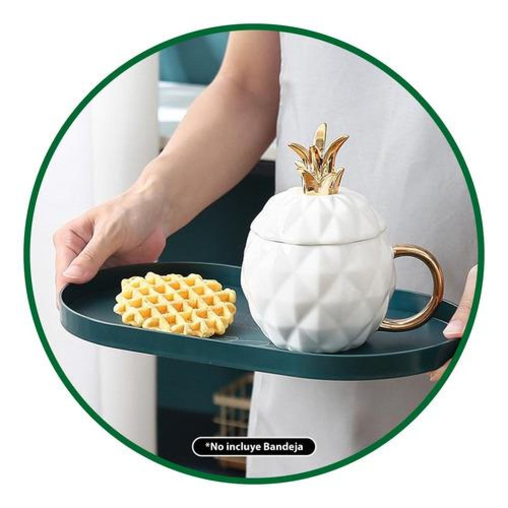 Pack tazones Piña pineapple blanco y negro