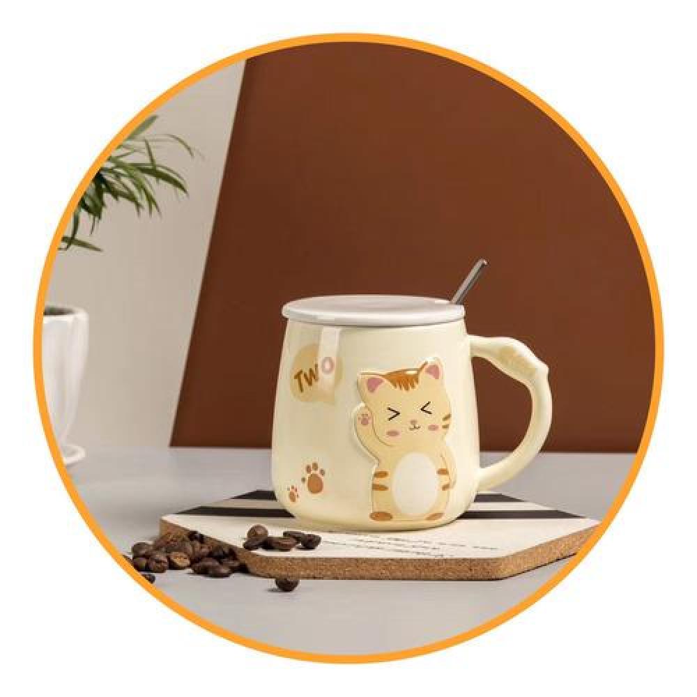 Tazón Taza Gato Ojos grandes Lovely Cat Estoykuku