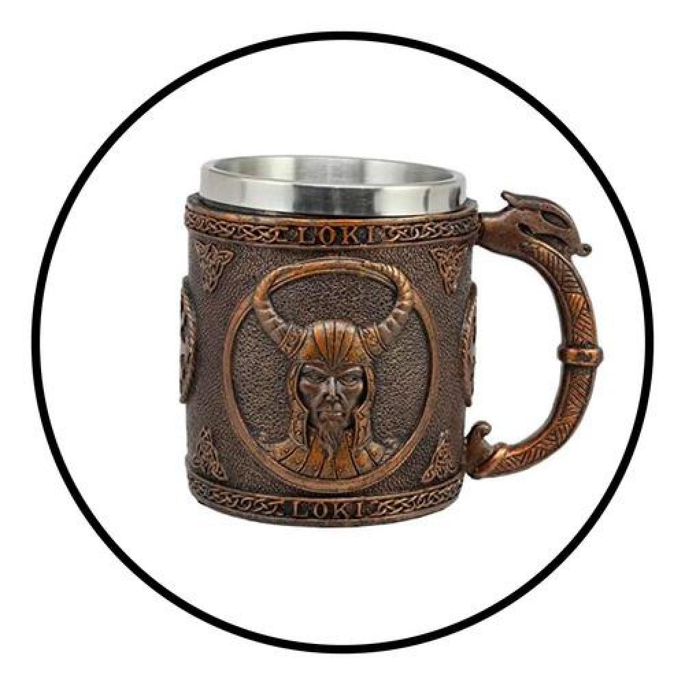 Tazón Taza 3d Dioses vikingo Loki