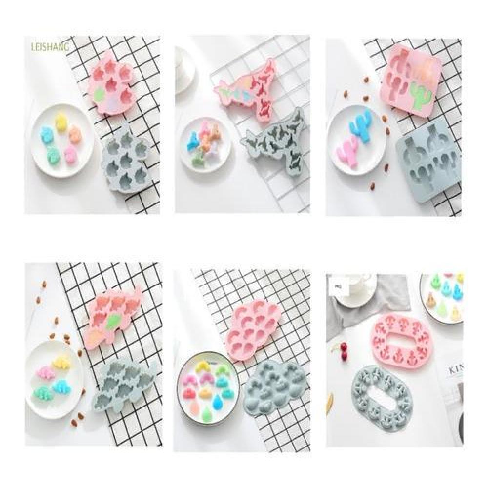 Pack moldes siliconas distinta figuras kawaii
