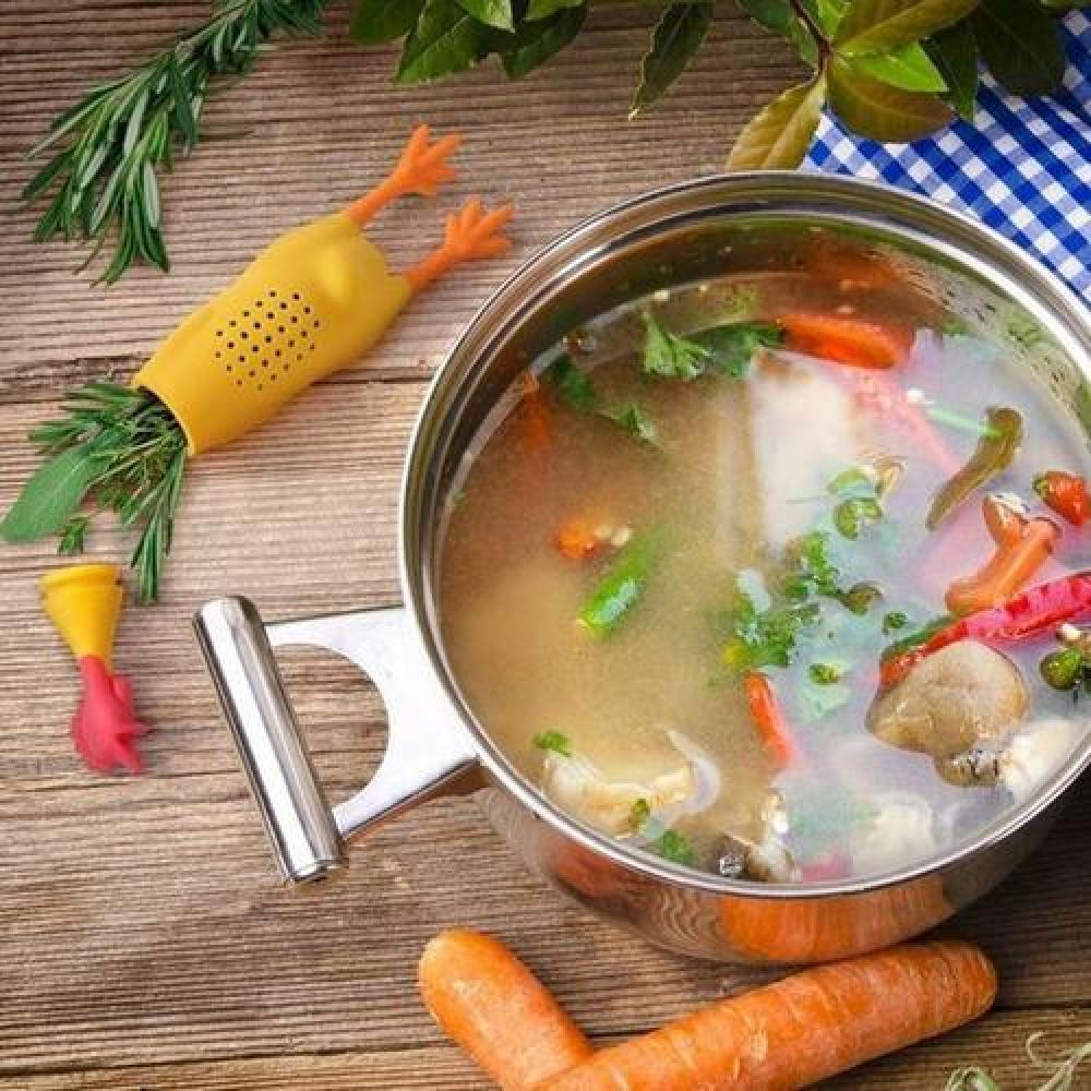 Infusor Pollo Para Hierbas Sopas Caldos Guisos Le Crock Coq