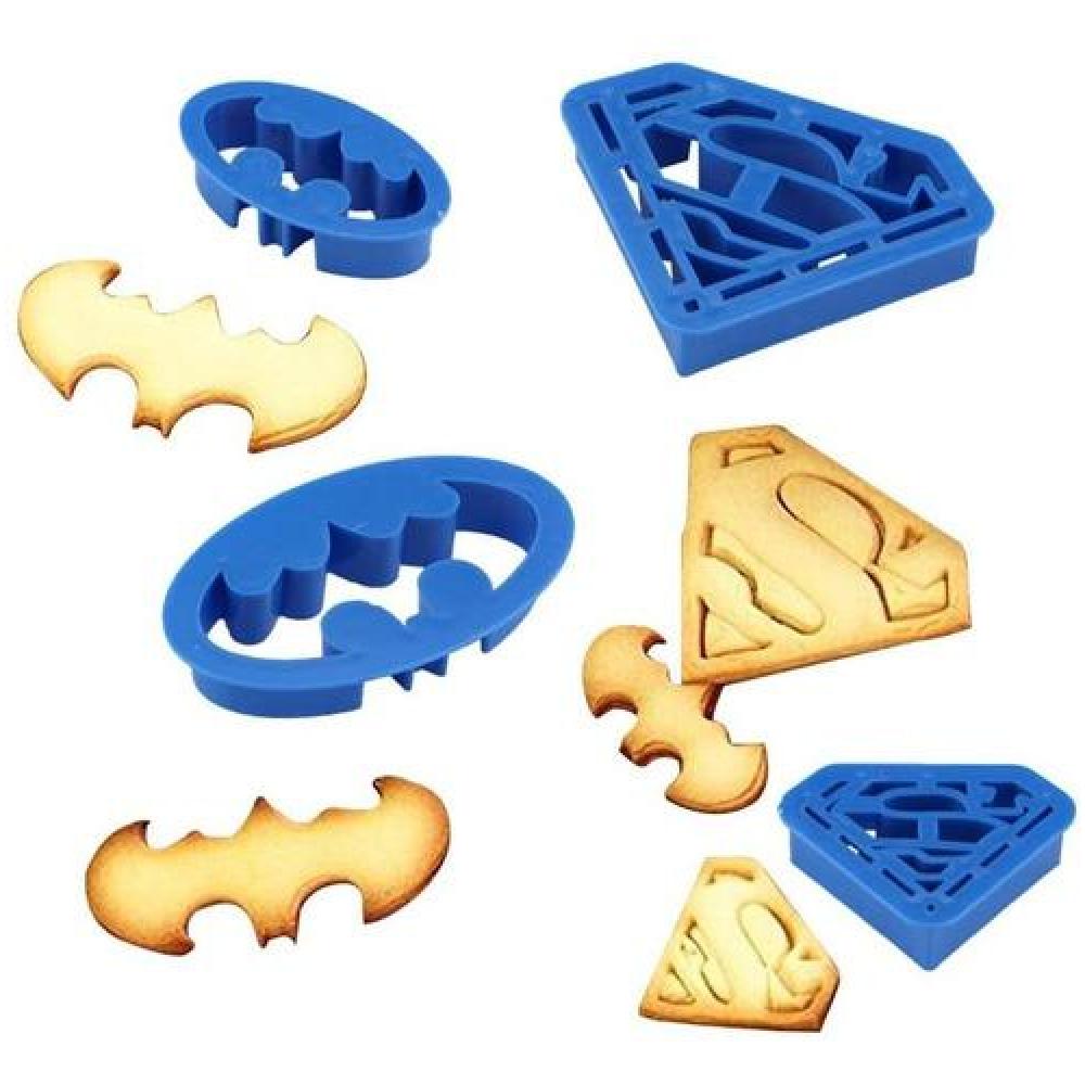 Molde Para Galletas Fondat Batman Superman Heroes Dc Comic