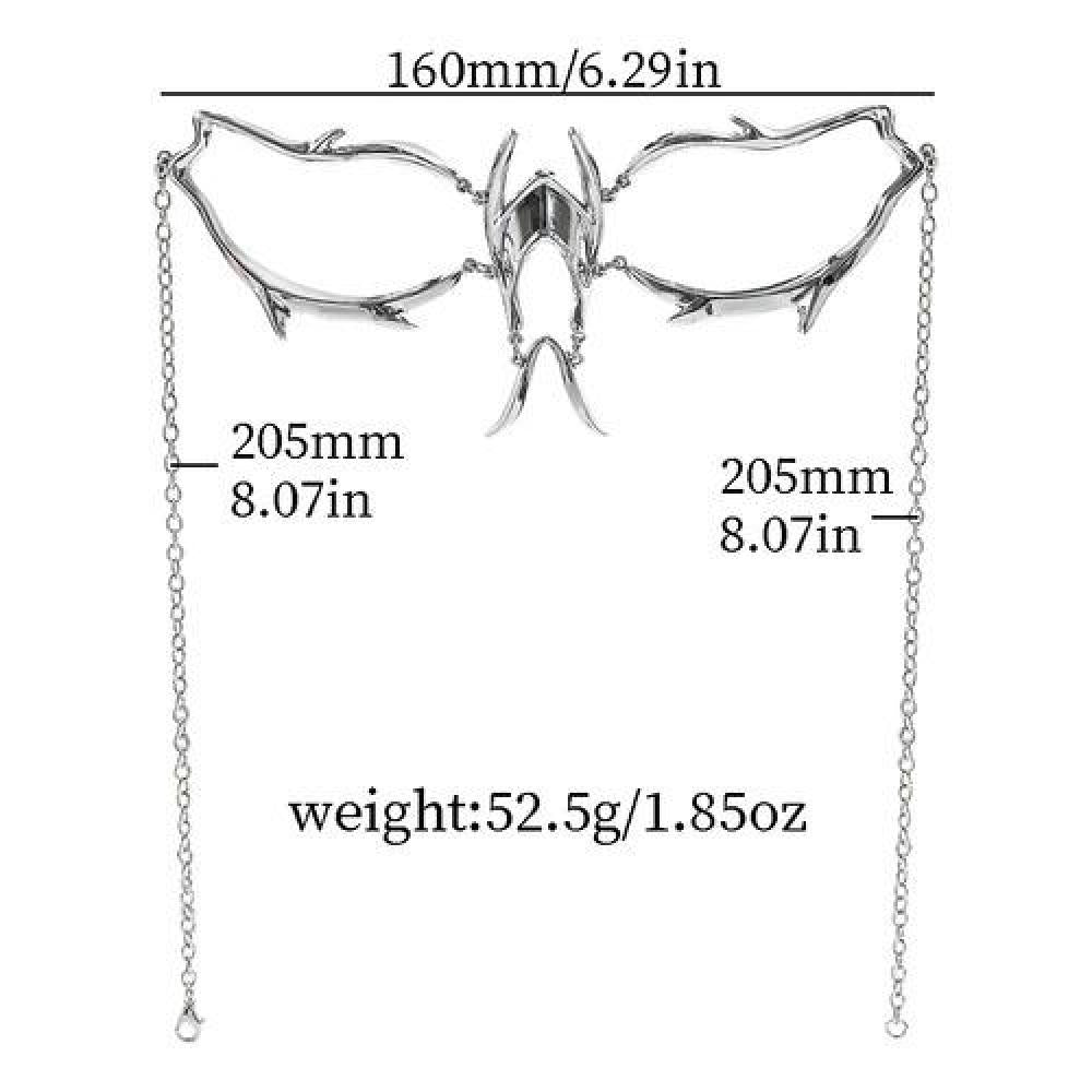 Máscara de Lujo cadenas de metal Cyber punk Gothic cosplay