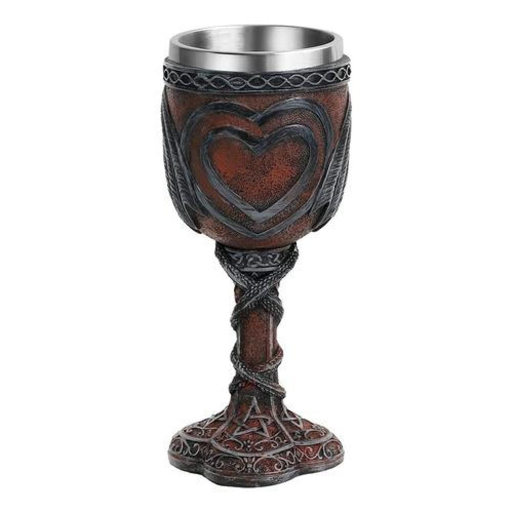 Copa Cáliz 3d dual dragón corazón Celtic heart love