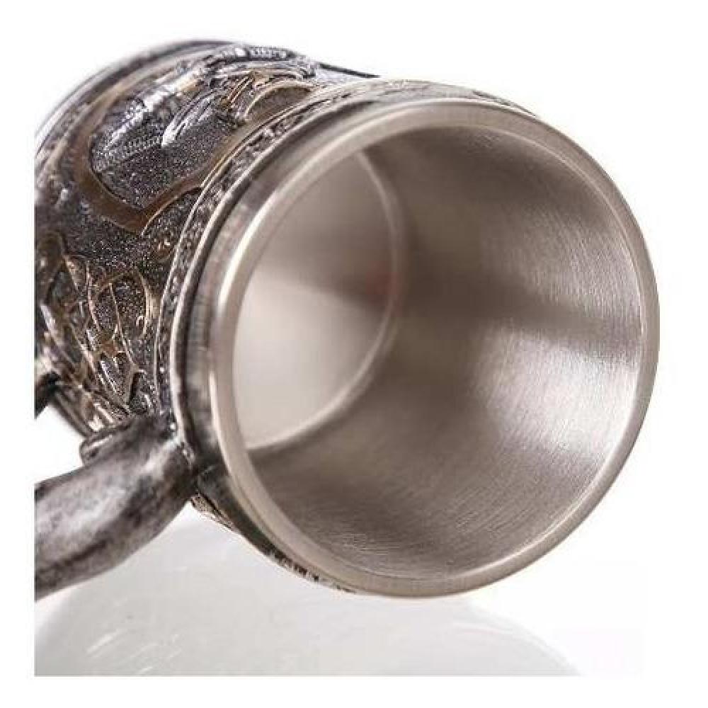 Taza Resina Acero Inox Caballero Medieval Templario