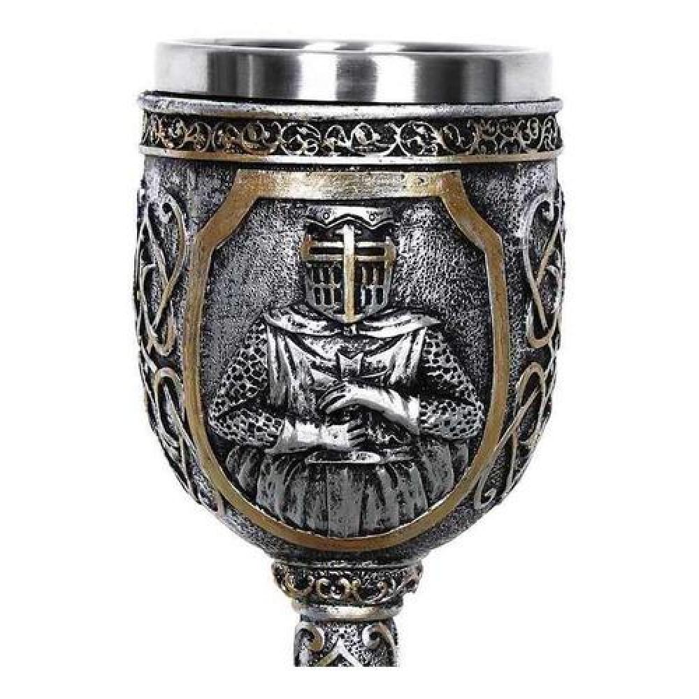 Caliz Copa Resina Caballero Medieval Templario