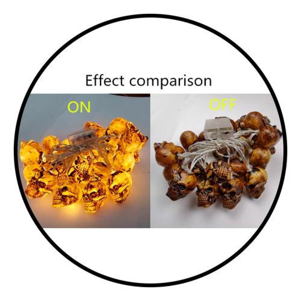 Guirnalda Led Calaveras Hallowen skull led