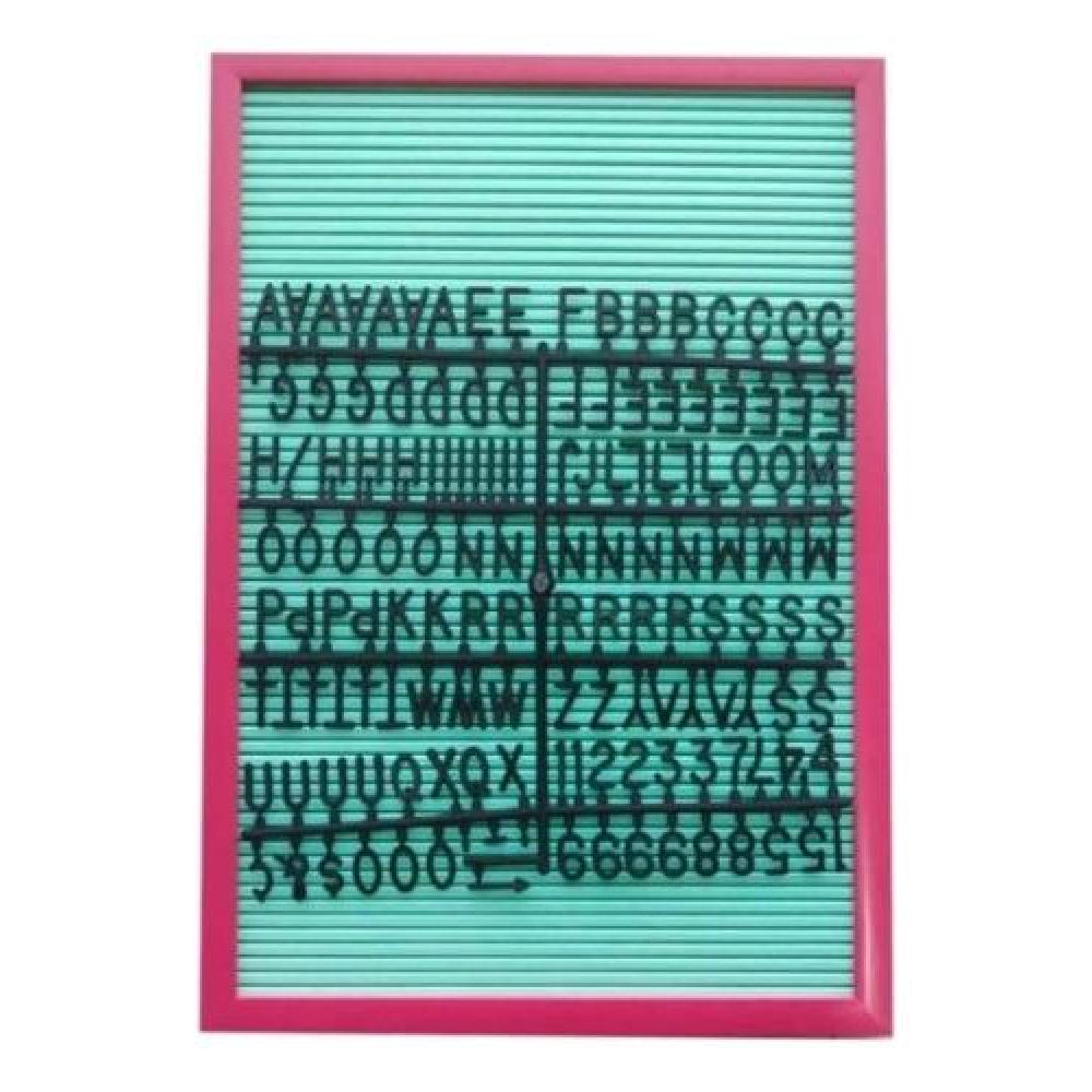 Pizarra Vintage Retro Tablero Letra Intercambiables Fieltro1