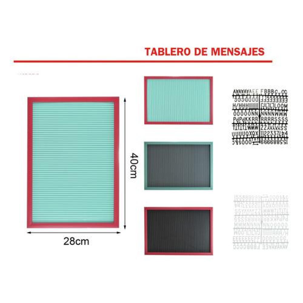 Pizarra Vintage Retro Tablero Letra Intercambiables Fieltro1