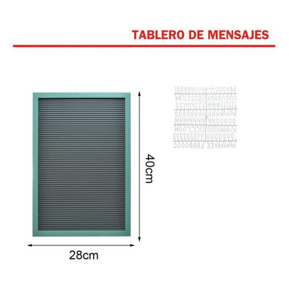 Pizarra Vintage Retro Tablero Letra Intercambiables Fieltro1