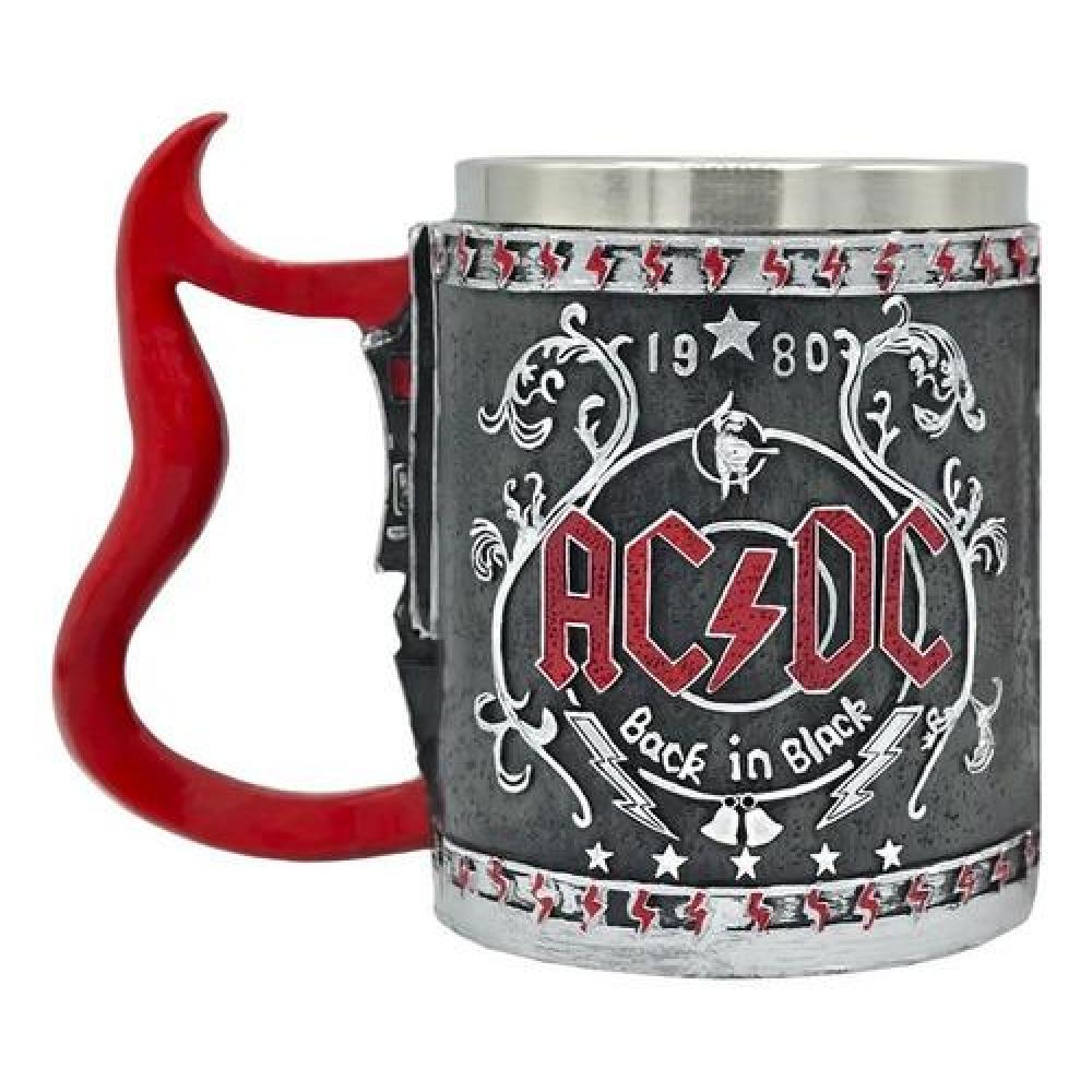 Tazón Taza 3D resina Rock grupo AC / DC Back In Black