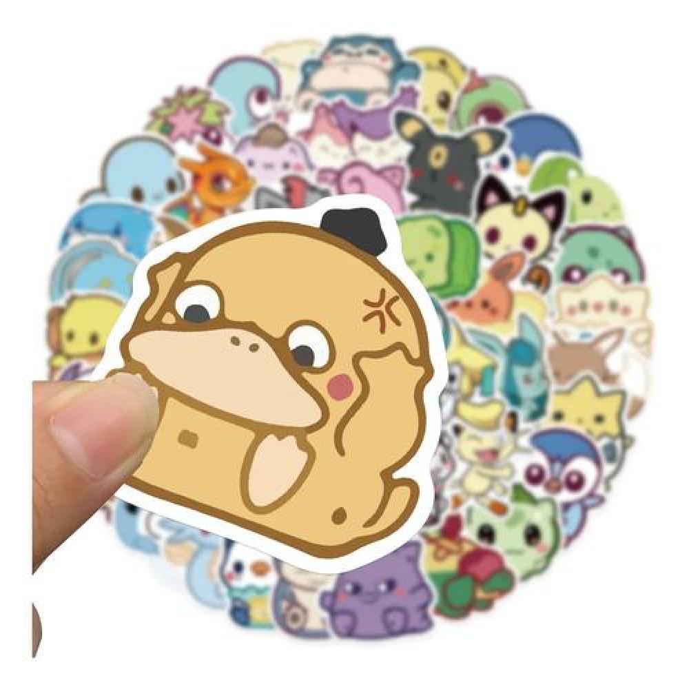 Pack Sticker cute baby pokemon picachu, psyduck, Charmander