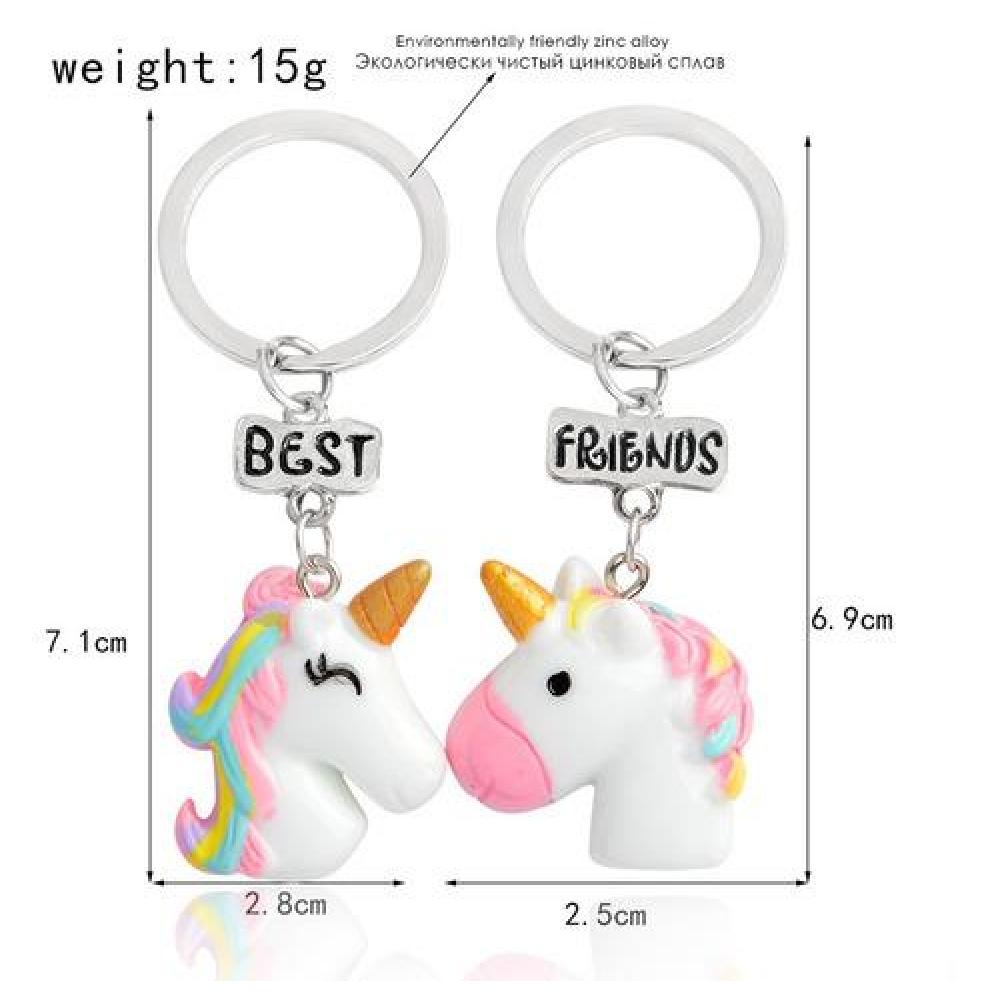 Collar Unicornio Mejores Amigos Best Friend Bf