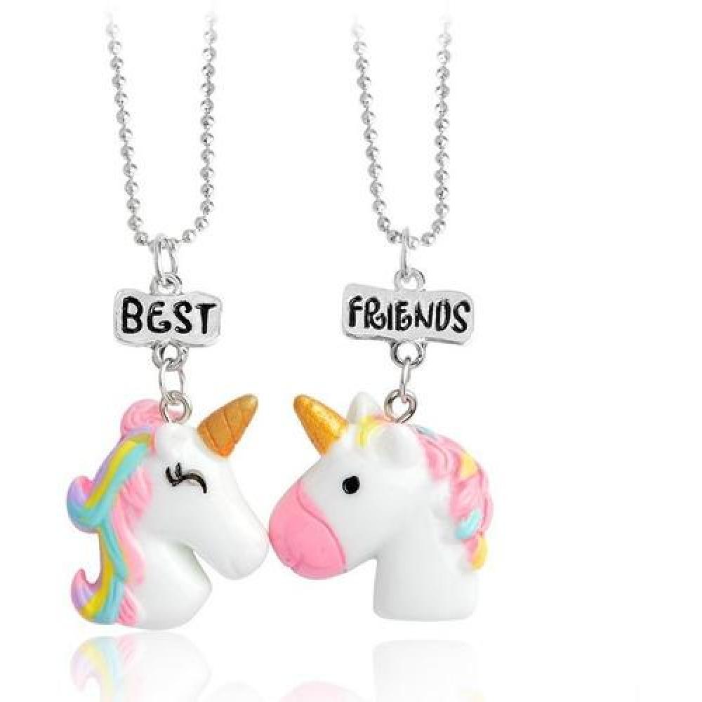 Collar Unicornio Mejores Amigos Best Friend Bf