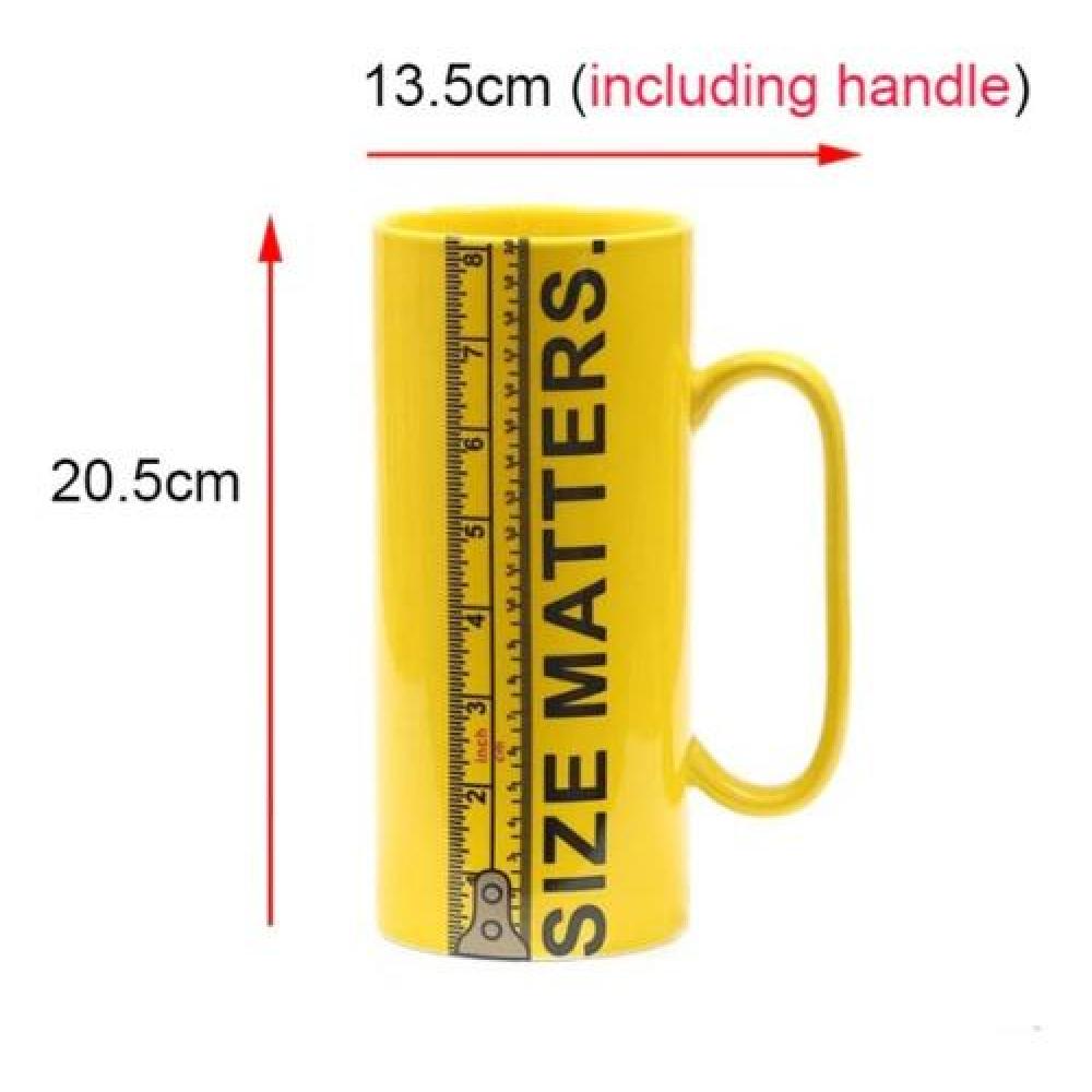 Taza Tazón Mug Xl Gigante Size Matters el tamaño importa