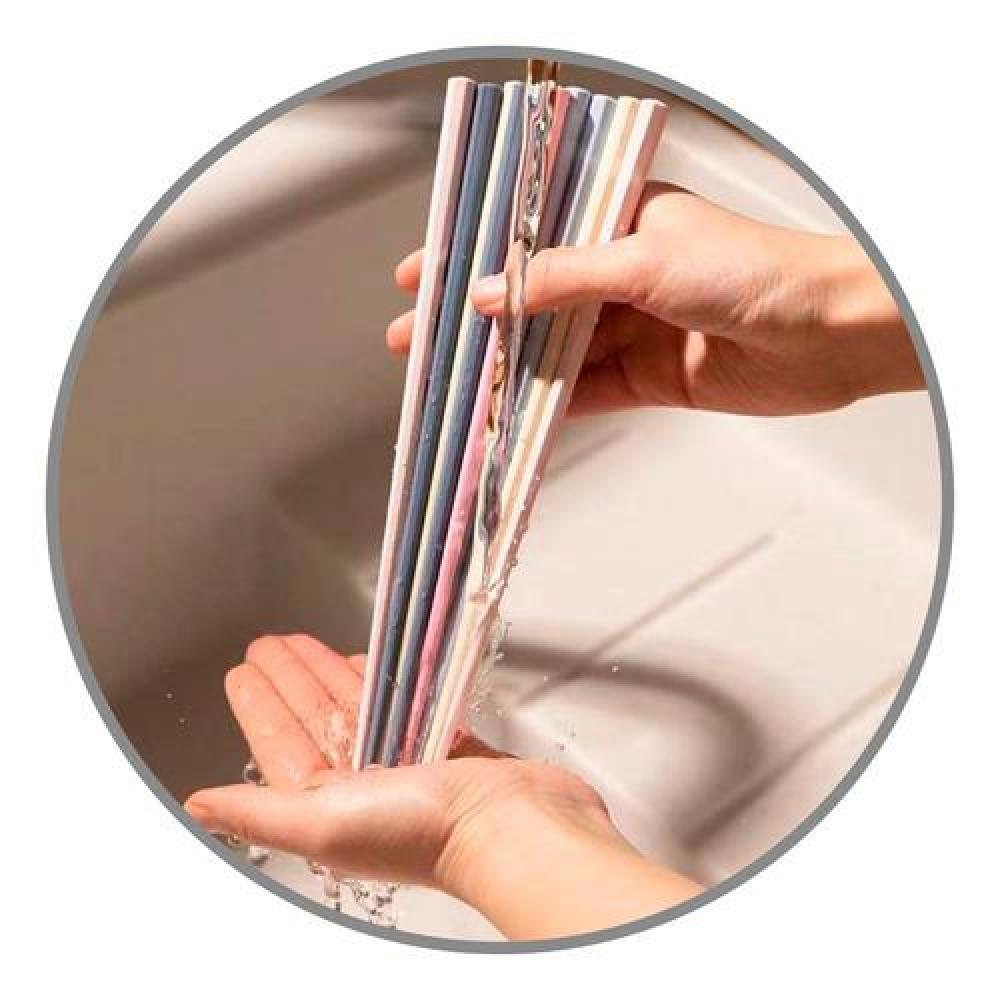 Set palillos chino reutilizables colores pasteles chopstick
