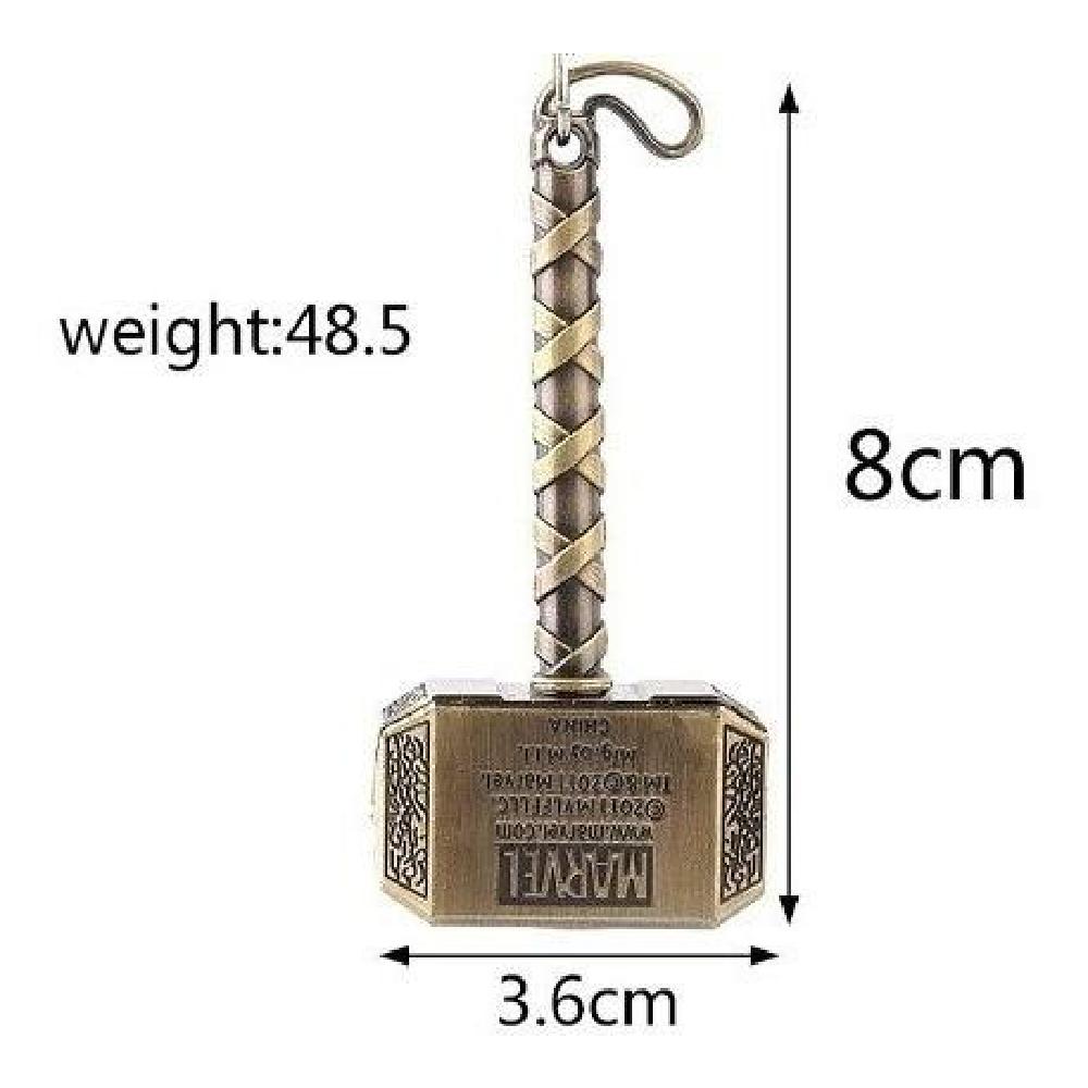 Llavero Metálico Del Martillo Marvel Thor.