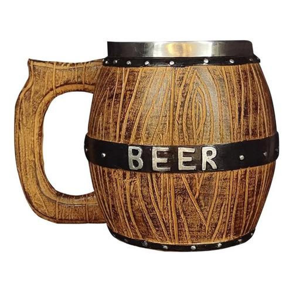 Tazon resina Beer cerveza simulacion barril madera barrica