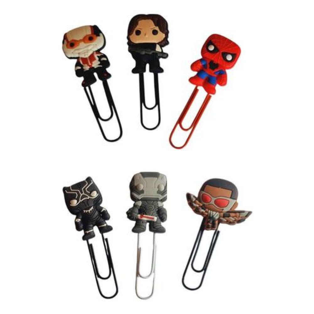 Set Marcadores Clip de paginas de Heroes avengers guardianes